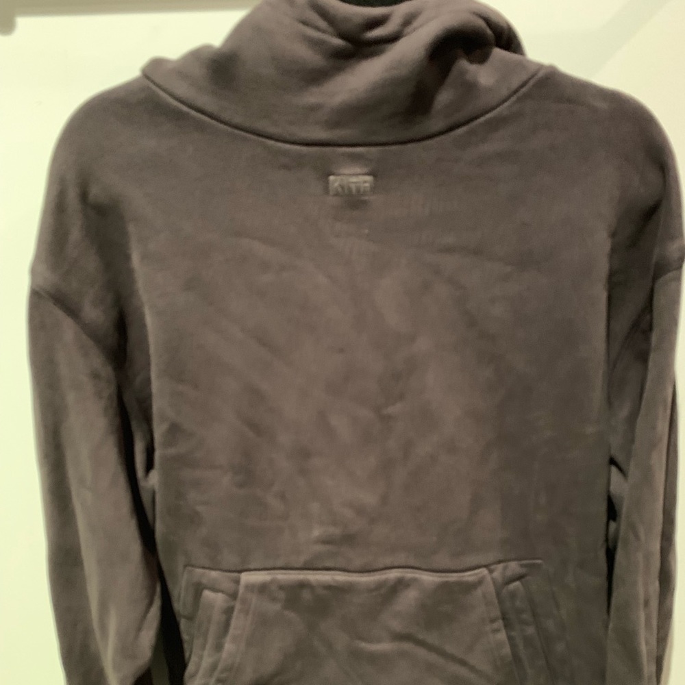 Kith double pocket hoodie battleship grey